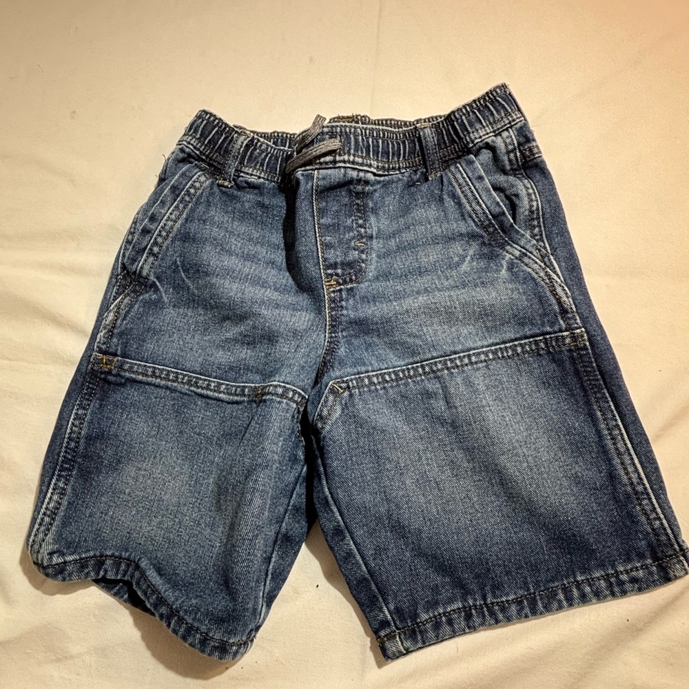Wrangles Kids Elastic Waist Denim Shorts - Blue Sz 8